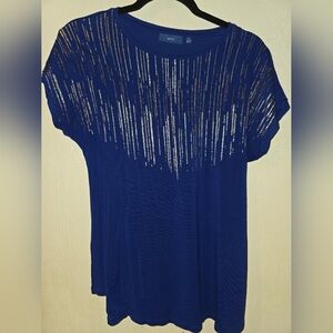 Women's Blue Top Shirt Shimery APT.9 Size S